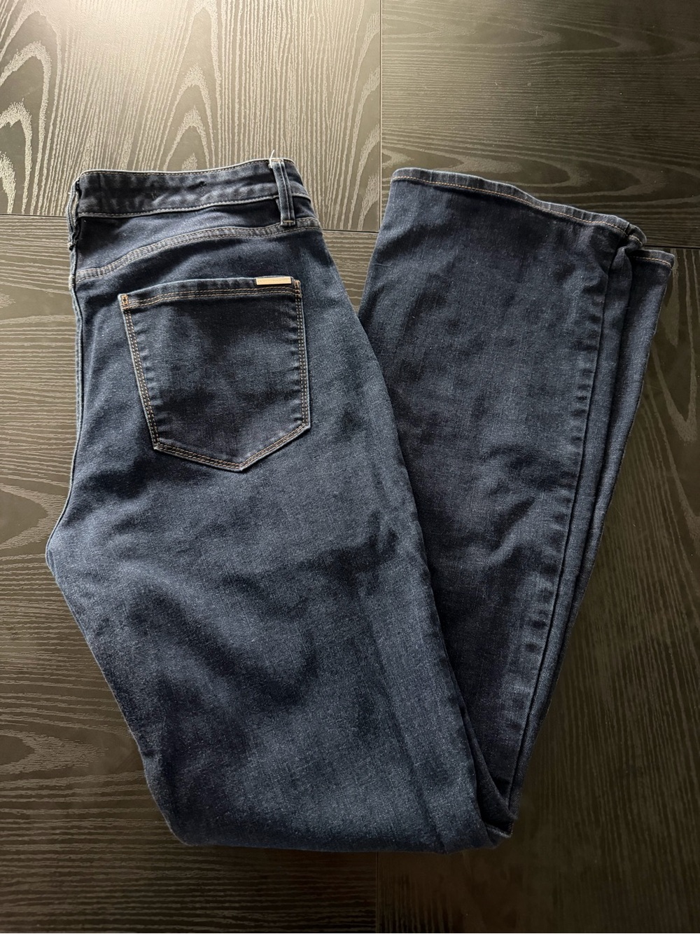 Women’s White House Black Market Jeans Size 10 High-Rise Skinny Flare Sculpt Zip
